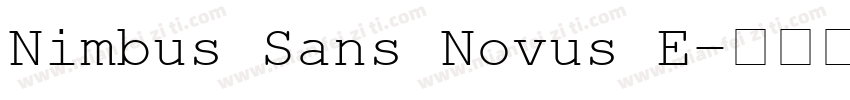 Nimbus Sans Novus E字体转换